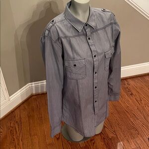 Helix Modern Fit Shirt in Blue